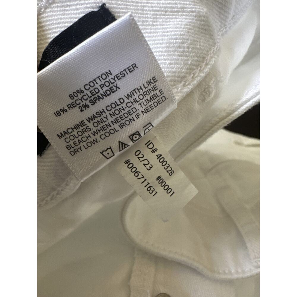 Express Relaxed Straight Low Rise Cargo Jeans White Denim Button Fly 12L 12 Long - Picture 7 of 11
